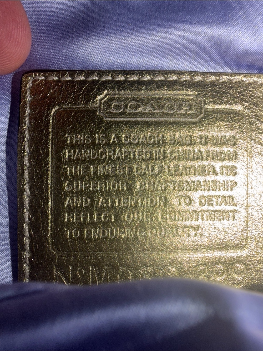 Coach Metallic Bronze Mini Wristlet with Buckle Detail - Picture 5 of 6